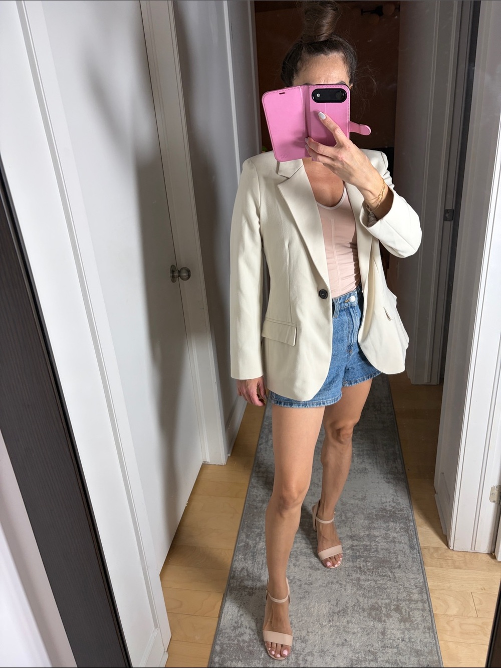SO Cream Single-Button Women's Blazer